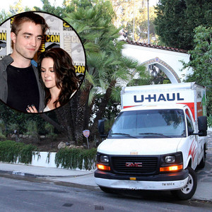 Robert Pattinson, Kristen Stewart, Moving Truck Robert Pattinson, Kristen Stewart, Moving Truck
